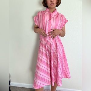 THE PINK STRIPED DRESS